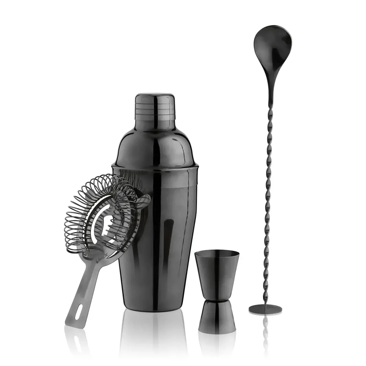 True Gunmetal Black Barware Set 1