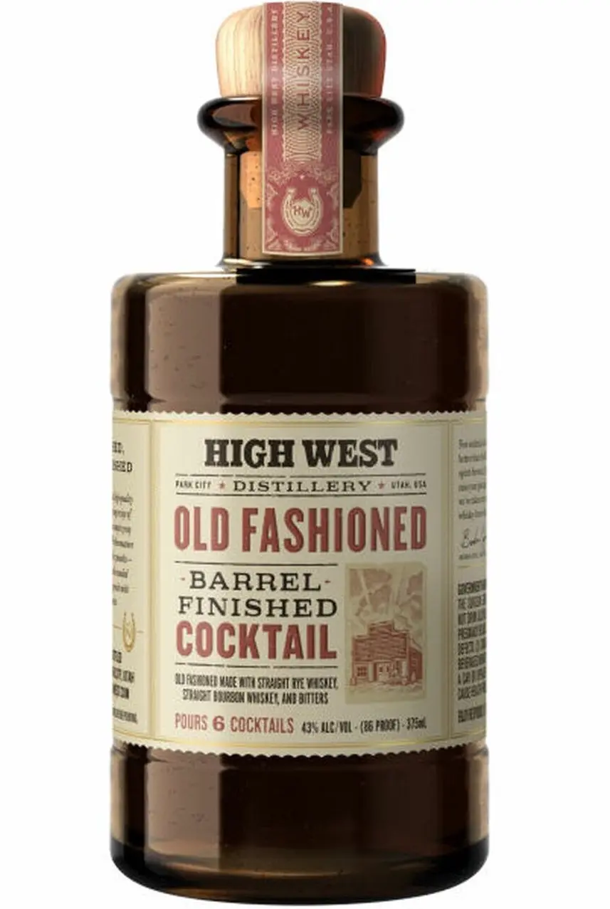 High West Old Fashioned Barrel Finished Cocktail 375Ml 1