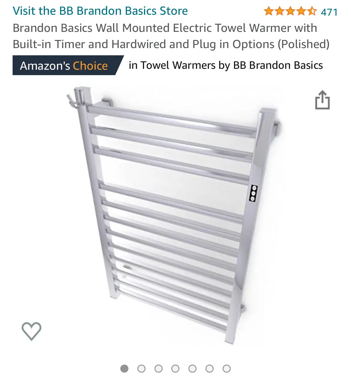 Wall Mounted Towel Warmer 1