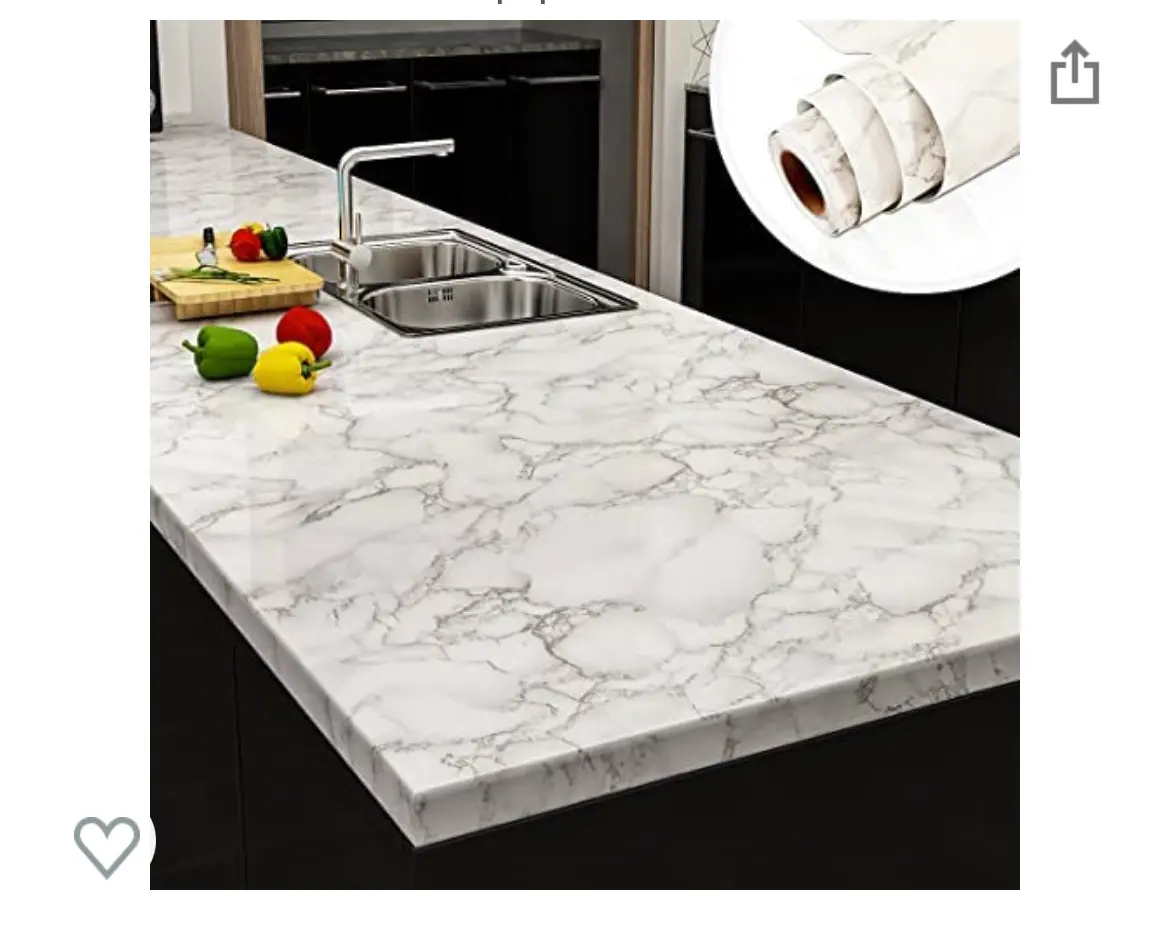 Marble Look Alike Countertop Cover 1
