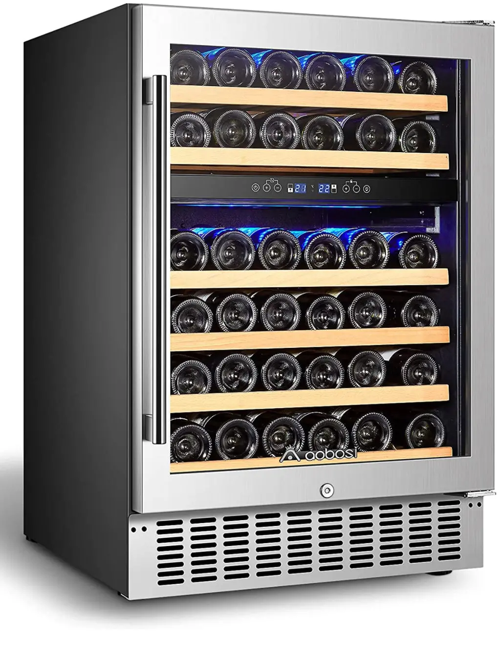 24” Dual Zone Wine Cooler 46 Bottles 1