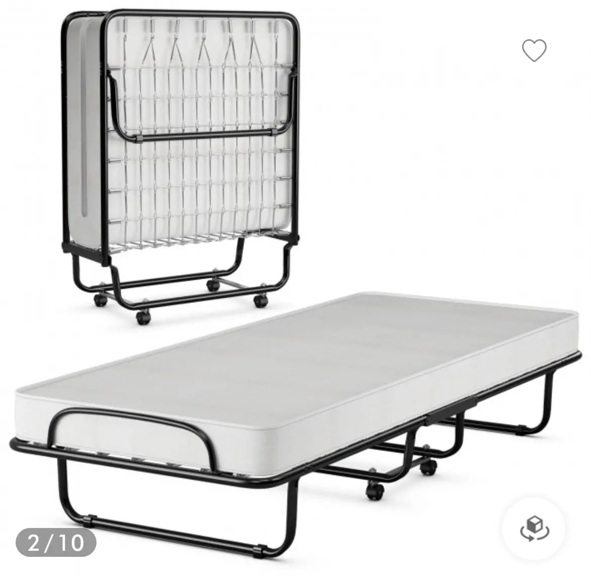 Large Folding Guest Bed With Wheels 1