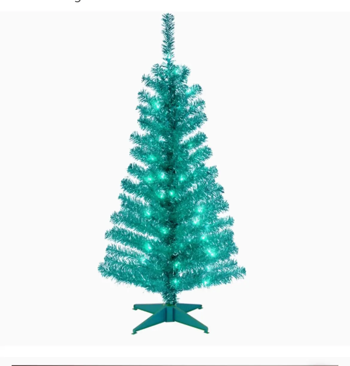 42” Turquoise Christmas Tree 1