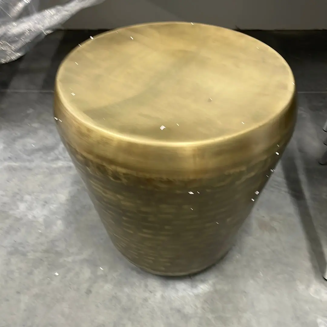 Metal Accent Table- Antique Gold Color 1