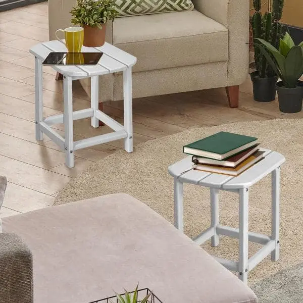 18 In. Outdoor Side Table Weather-Resistant 1