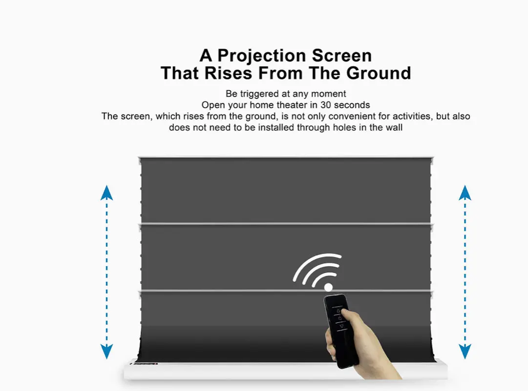 Vivid Storm 100” Projection Screen 1