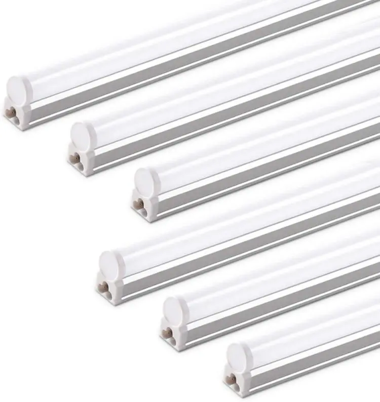 (6 Pack) Barrina Led T5 Integrated Single Fixture, 4Ft, 1