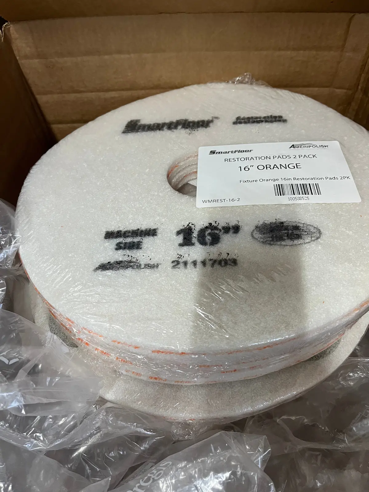 Ameripolish Restoration Pads 16” Orange 1