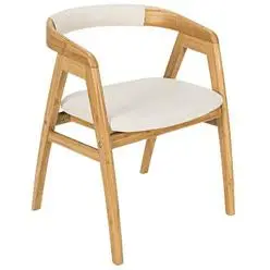 Leisure Bamboo Chair Dining Chair W/ Curved Back 1