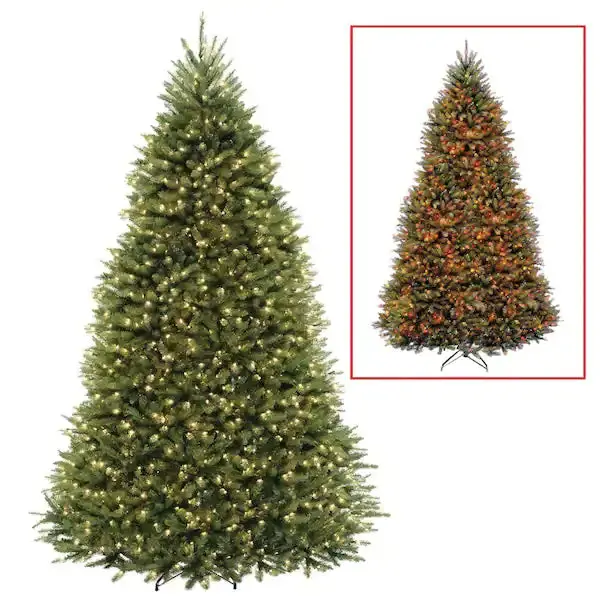 9 Ft. Dunhill Fir Artificial Christmas Tree With Dual Color Led Lights 1