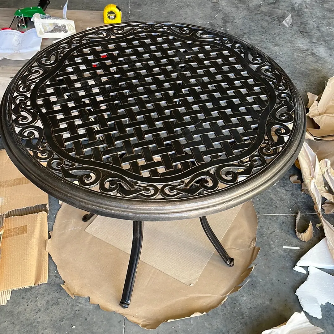 32” Round Cast Top Bistro Table 1