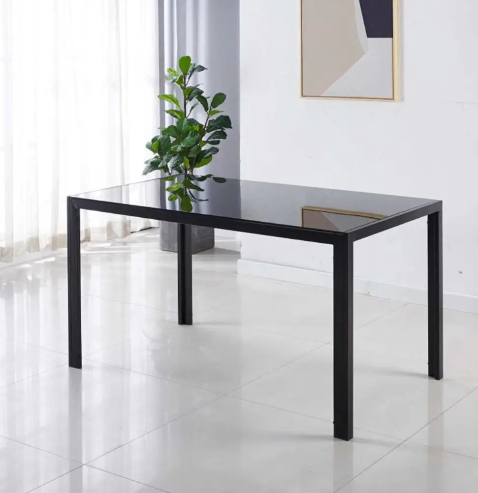 Black Glass Dining Table 1