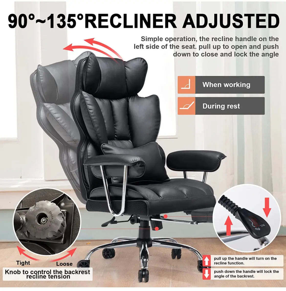 Efomao Desk Office Chair 1
