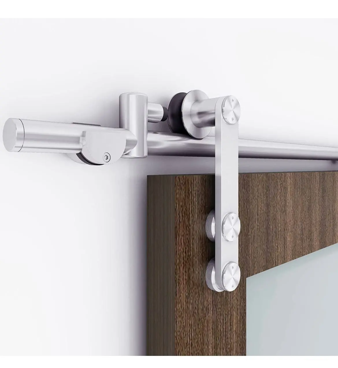5’ Stainless Steel Barn Door Hardware Kit 1
