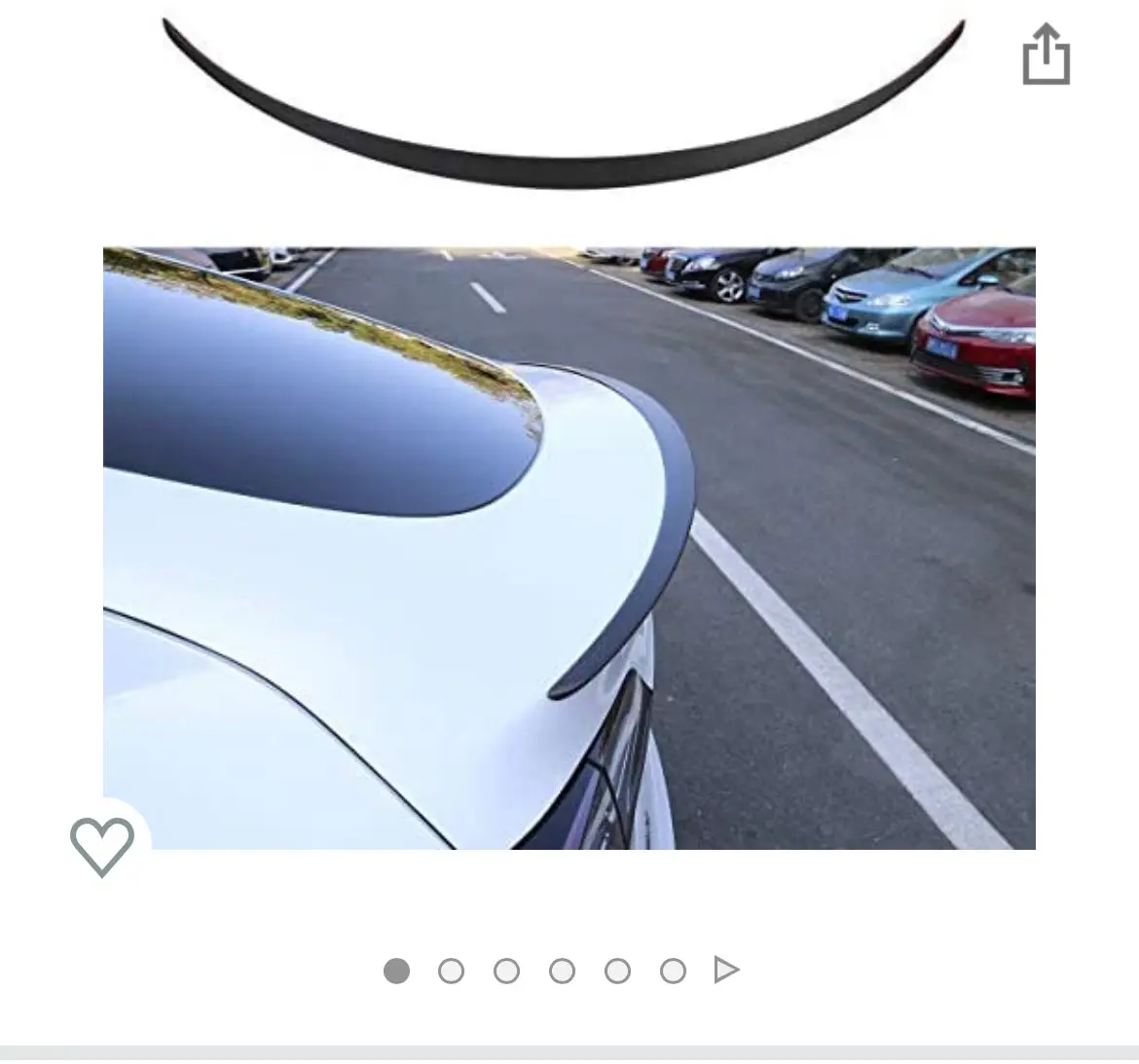 Tesla Model Y Carbon Fiber Spoiler 1