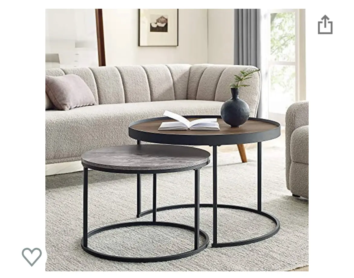 Round Nesting Coffee Table 1