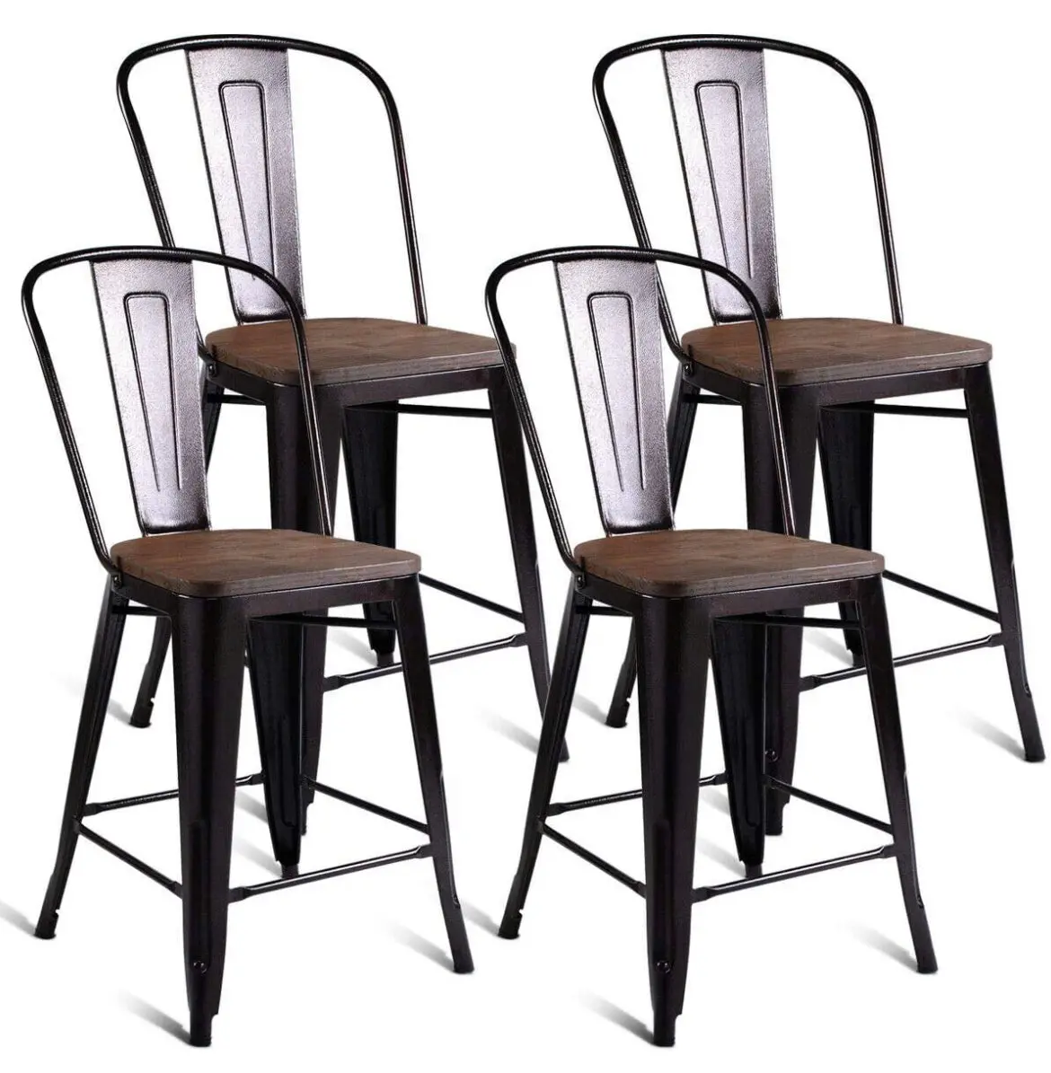 4 Pack Dining Stools 1