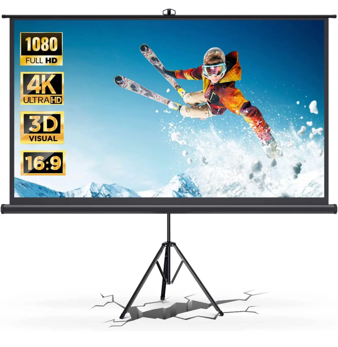 Projector Screen With Stand 1