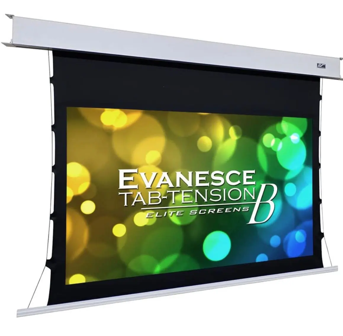 Elite Screens Evanesce Tab-Tension B, 120-Inch Diagonal 16:9, 4K / 8K Hd Ready, Recessed In-Ceiling Electric Tab Tensioned Projector Screen 1
