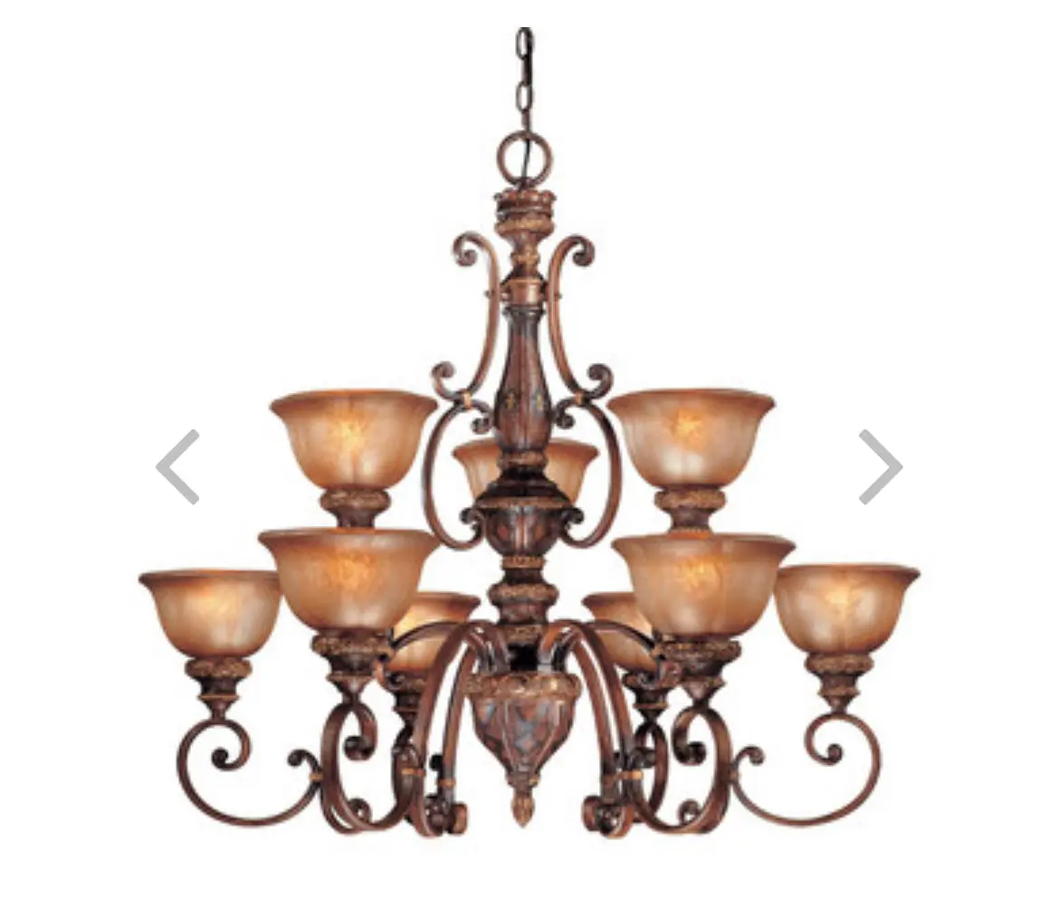 Illuminati - 9 Lights - Chandelier - Bronze Finish 1