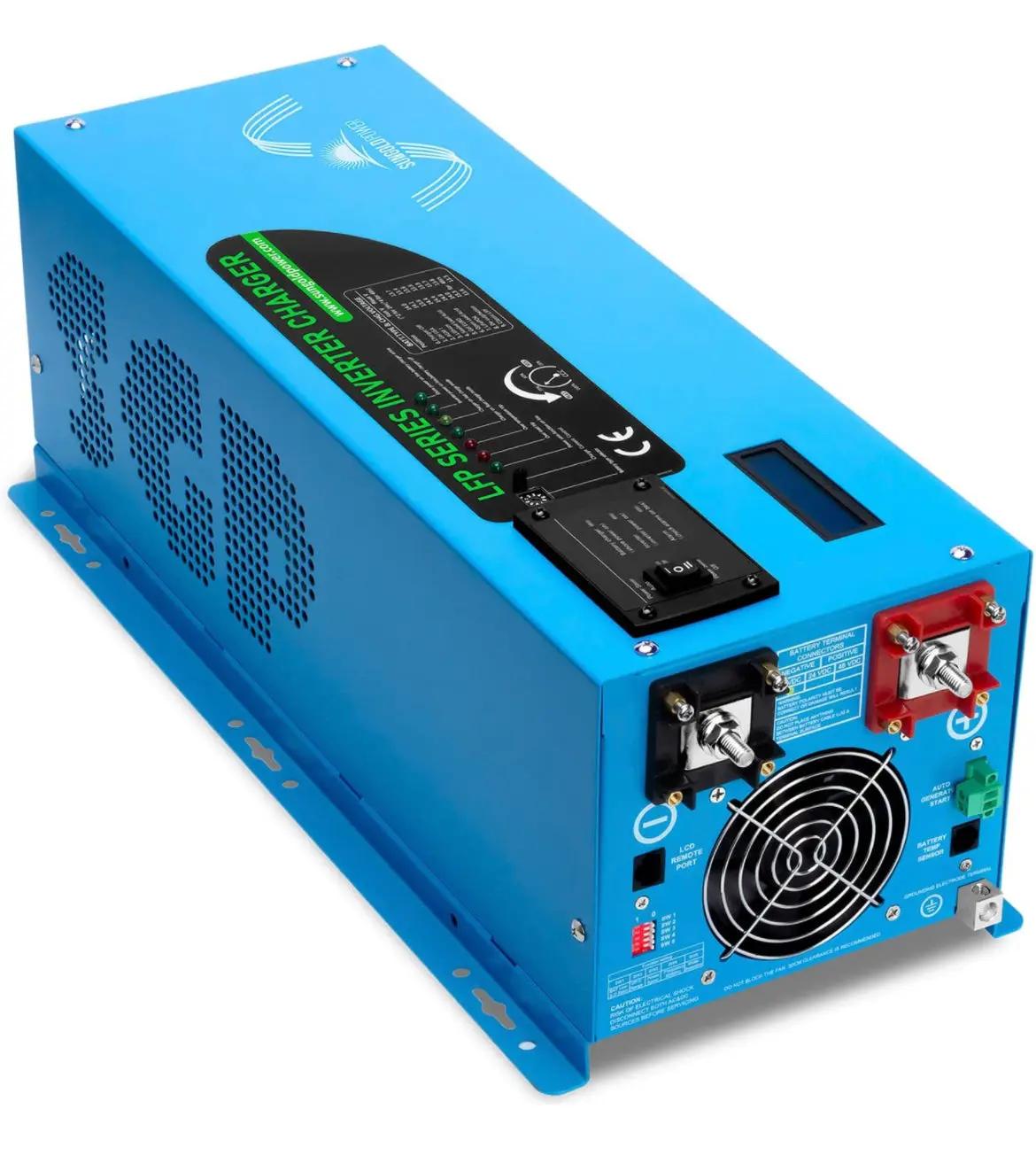 Sungoldpower 2000W Dc 24V Peak 6000W Pure Sine Wave Power Inverter Charger, Ac 120V 1