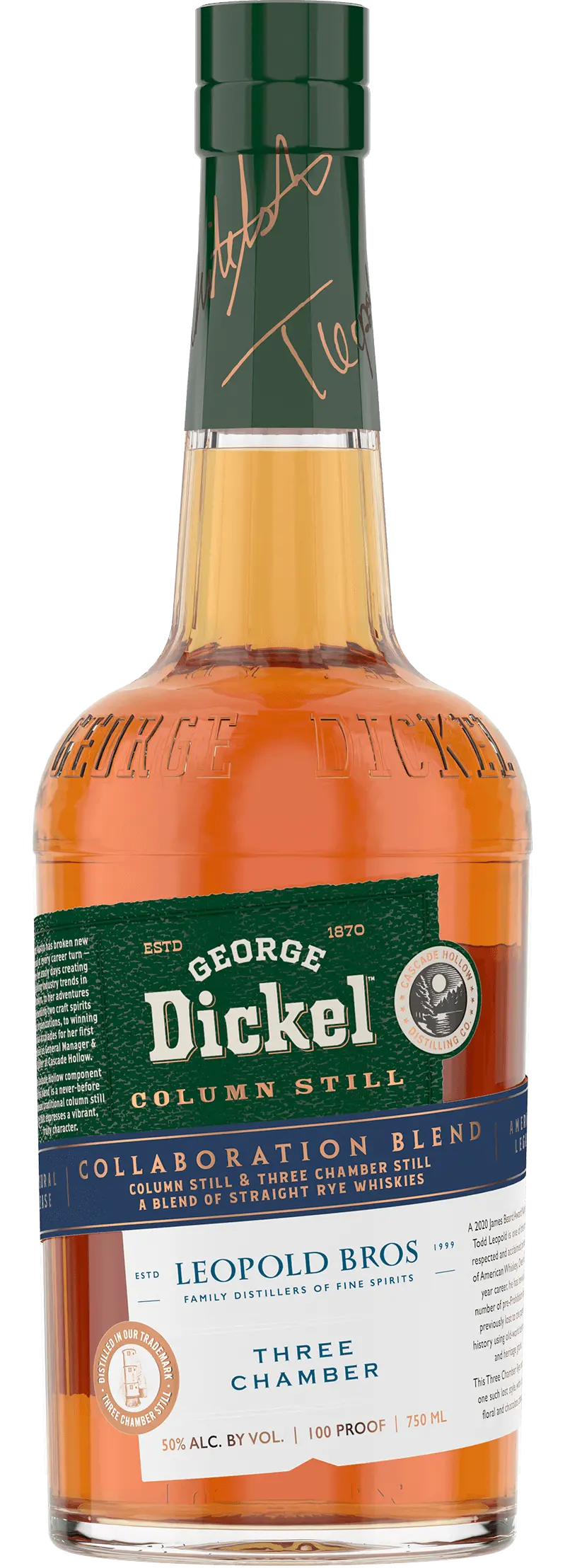 George Dickel X Leopold Bros Collaboration Blend Rye Whiskey 750Ml 1