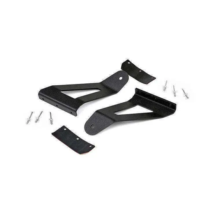 Jeep Xj Cherokee Upper Windshield 50Inch Curved Light Bar Mounts 1