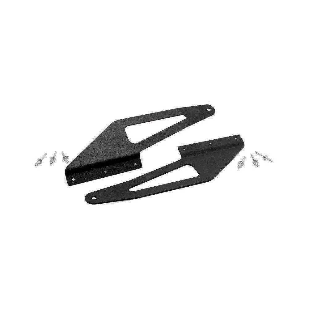 Jeep Zj 93-98 50Inch Curved Led Light Bar Upper Windshield Mounts 1
