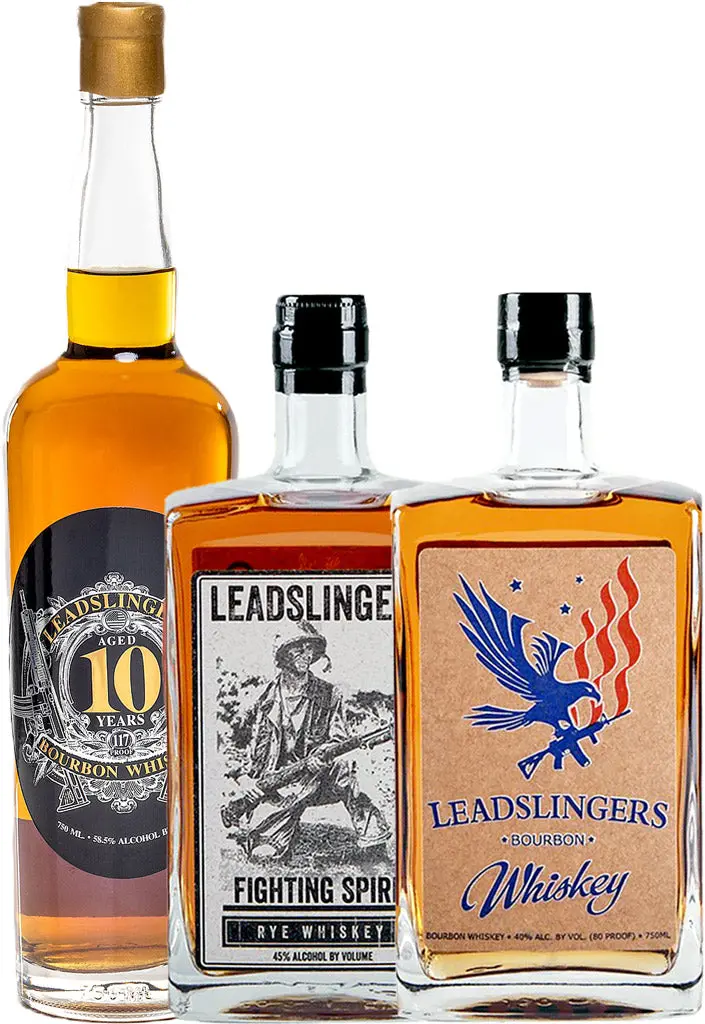 Leadslingers 10 Year Bourbon, Bourbon, & Rye Bundle 3 X 750Ml 1