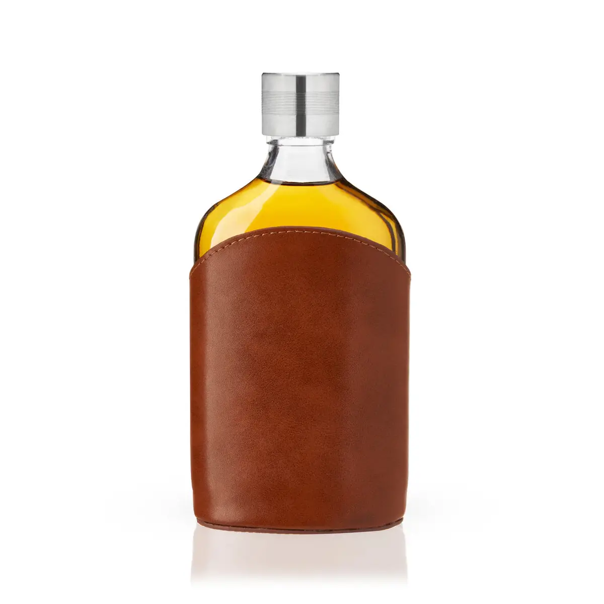 Viski Parker Leather Flask 1