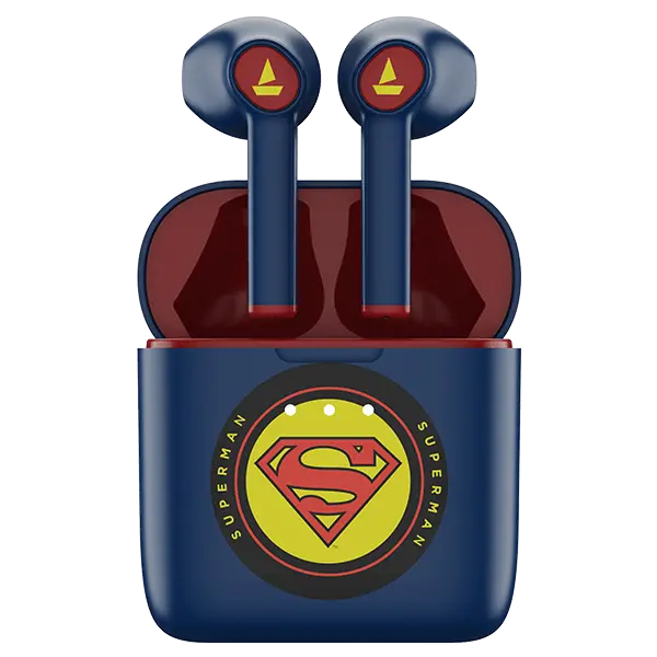 Boat Airdopes 131 | Wireless Earbuds Superman Dc Edition Earbuds With 13 Mm Drivers, Upto 12 Hours Nonstop Music, 650Mah Pocket Friendly Charging Case 1