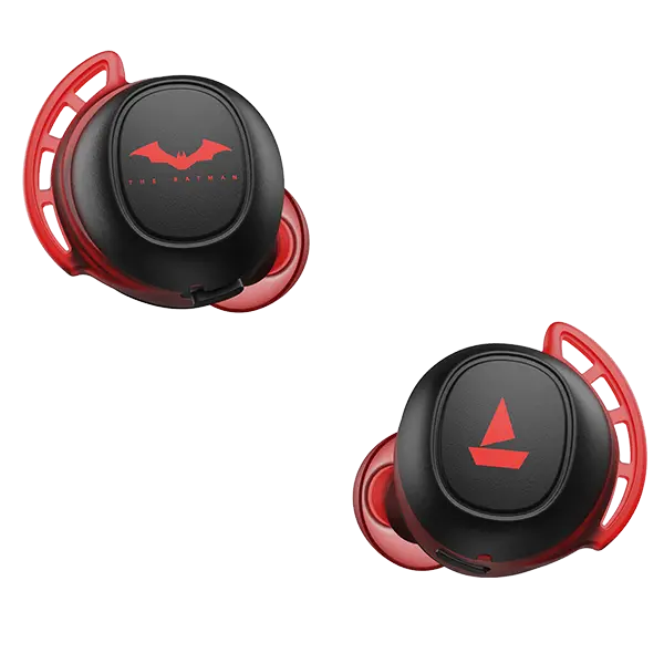 Boat Airdopes 441 Pro Special Batman Edition | Wireless Earbuds With 2600 Mah Carry Case, 6Mm Drivers, Upto 20 Hours Nonstop Music, Ipx7 Sweat & Water Resistance 1