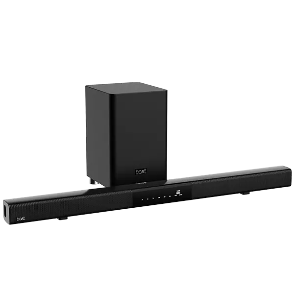 Boat Aavante Bar 1750 | 120W Home Theatre Soundbar With 80W Wireless Subwoofer, Usb, Optical, Coaxial, Hdmi, Aux, Bt 1