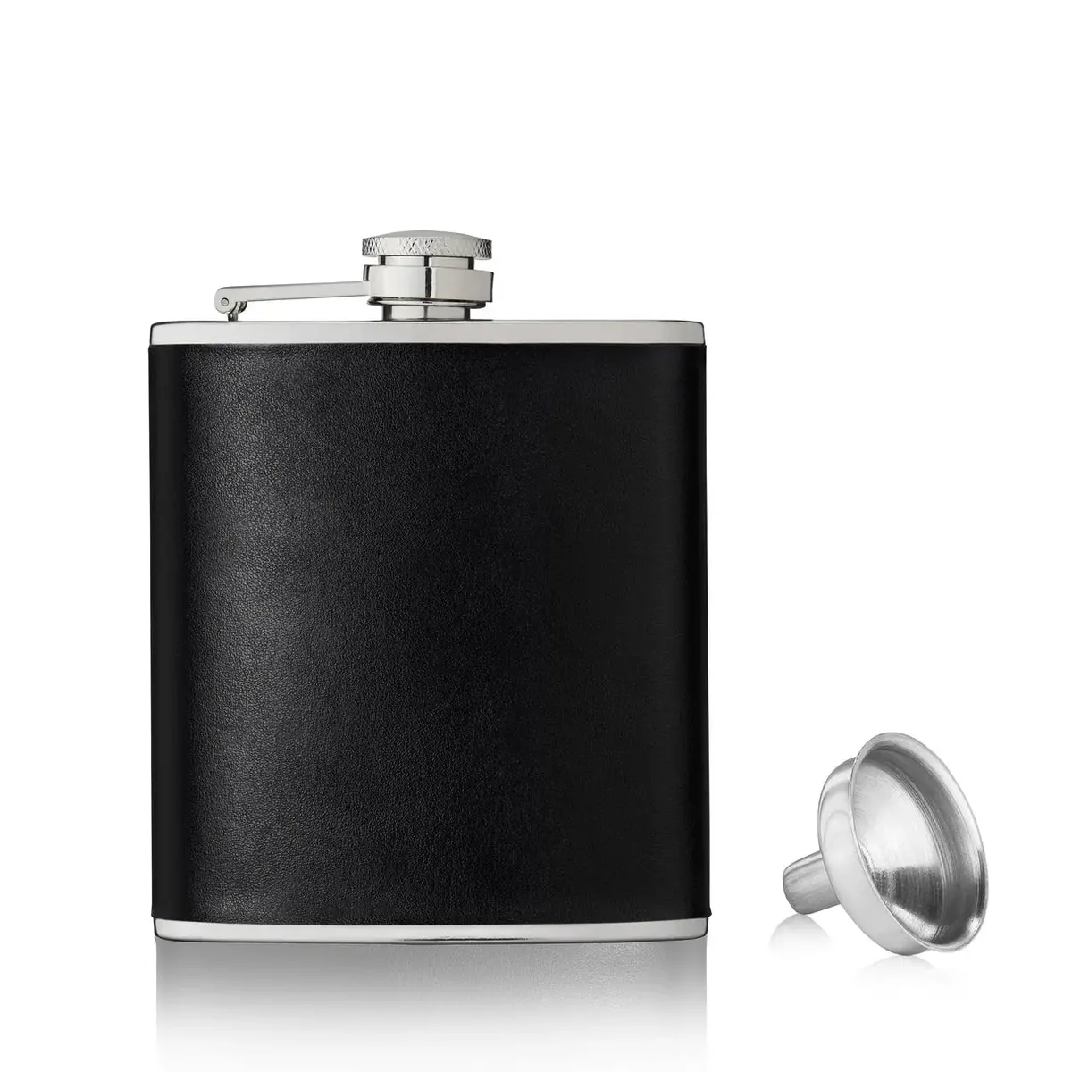 True Monte Carlo 6Oz Faux Leather Flask 1