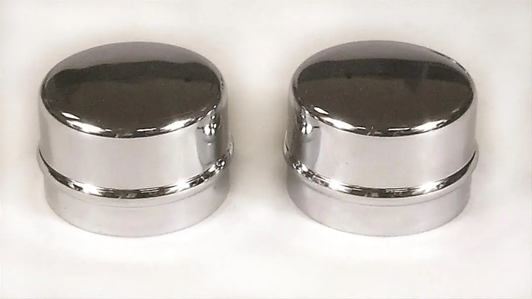 Mr. Gasket 2485 Chrome-Finished Wheel Dust Caps 1