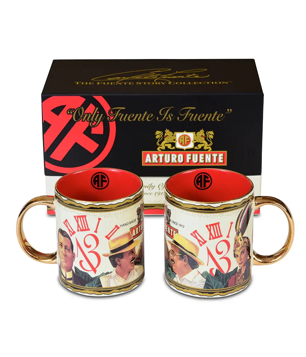 Arturo Fuente Hands Of Time Coffee Mugs 2Pk 1