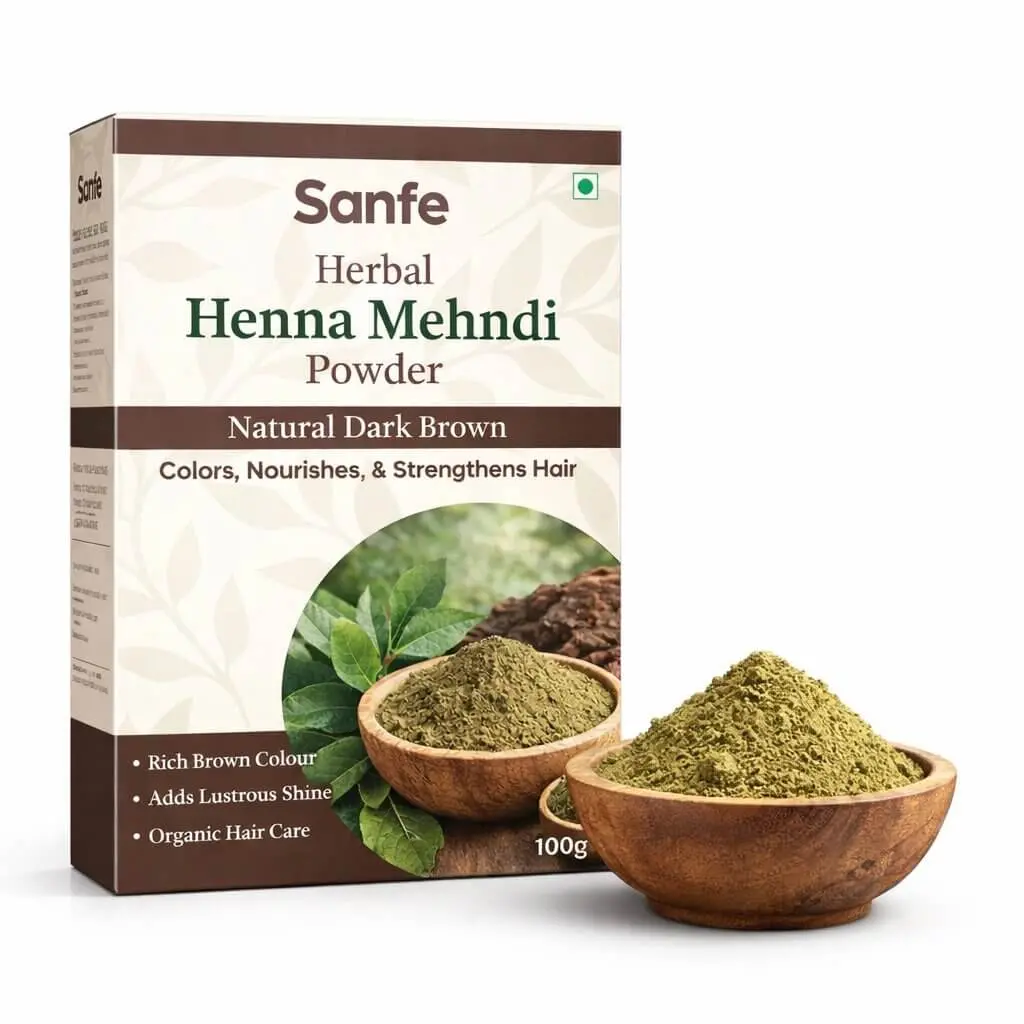 Natural Henna Mehendi Powder For Hair Color And Growth - 100G 1