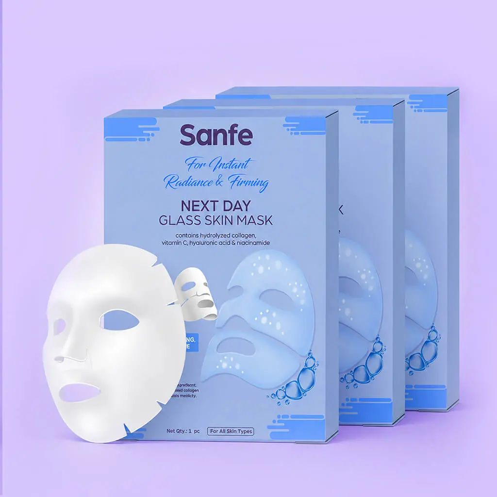 Korean Glass Skin Mask - Pack Of 3 1