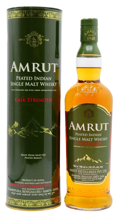 Amrut Single Malt Peated Cask Strenght 125.6 Proof 750Ml 1