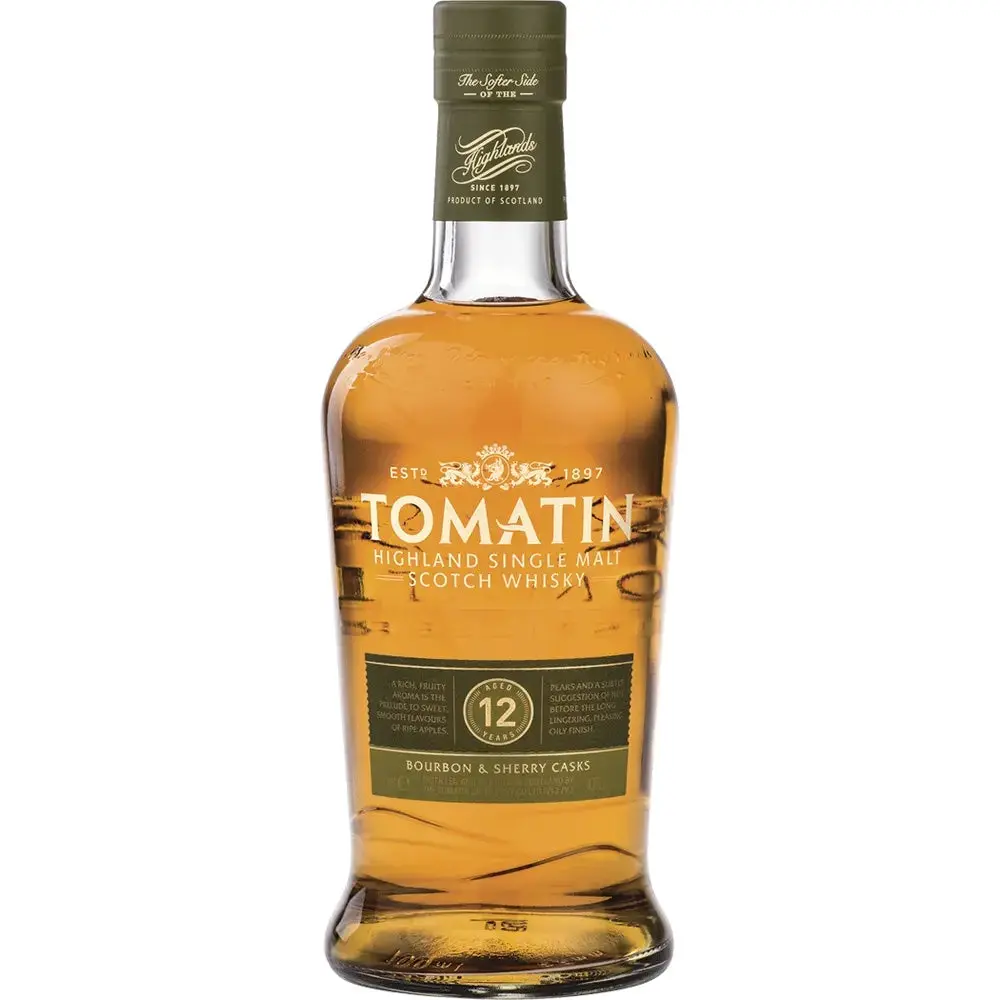 Tomatin Bourbon & Sherry Cask 12 Year Old 750Ml 1