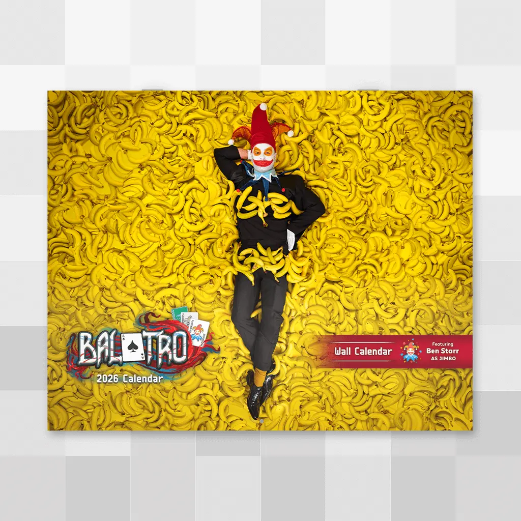 Balatro 2026 Wall Calendar 1