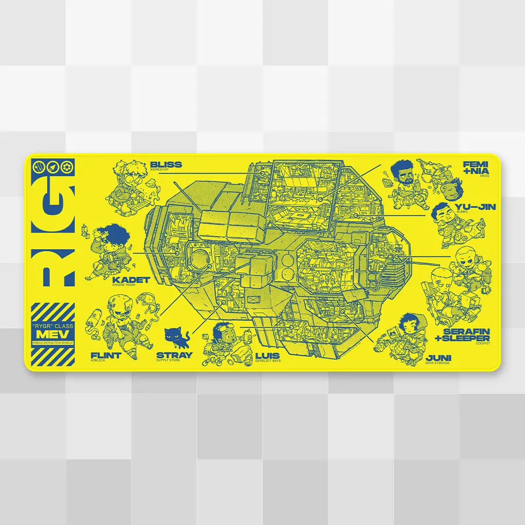 Rig Cross-Section Desk Mat 1
