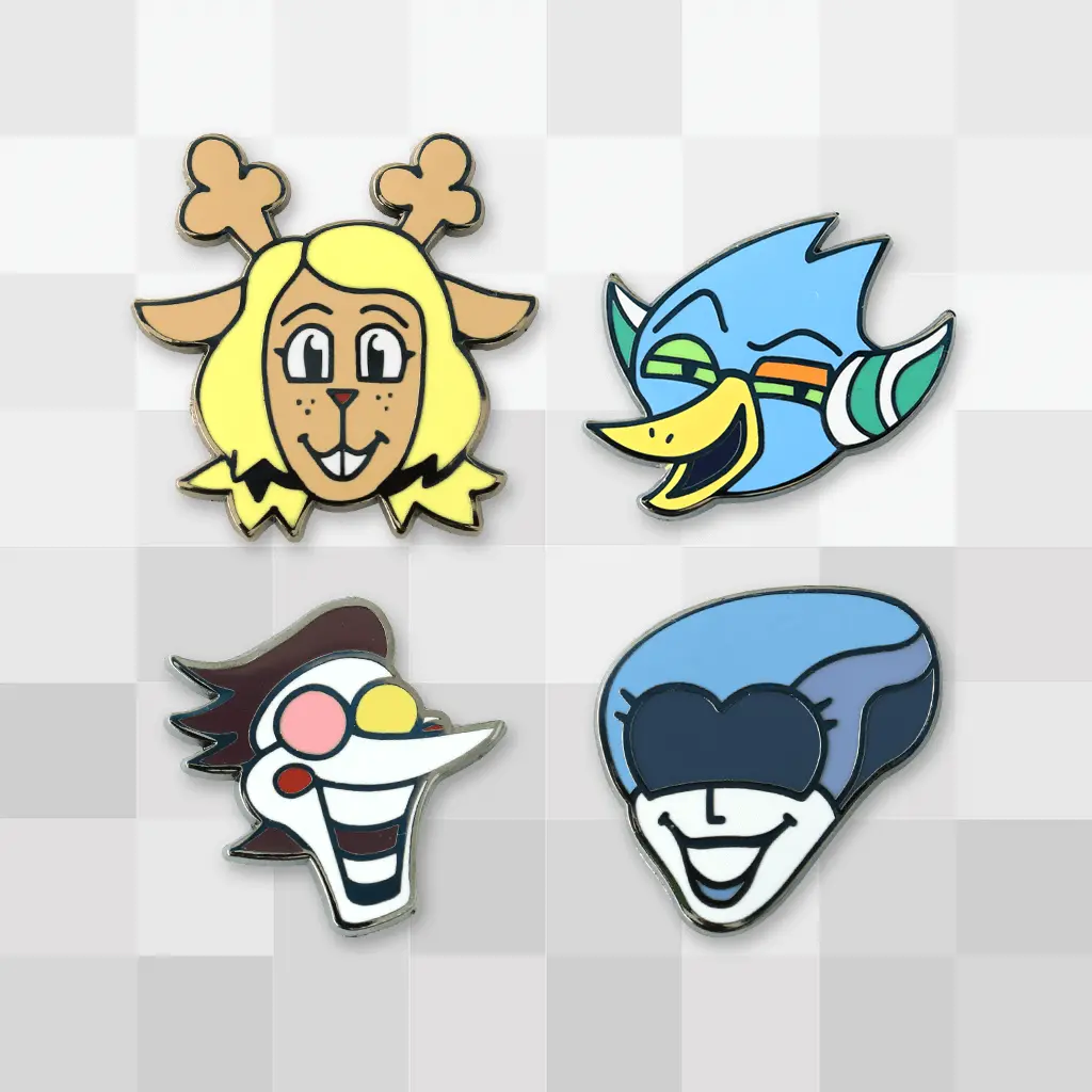 Deltarune Character Pin Set 3 1