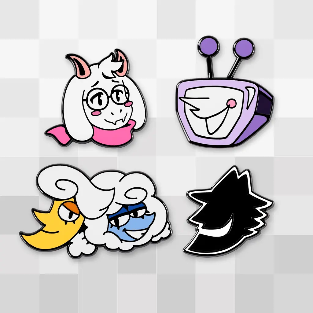 Deltarune Character Pin Set 4 1