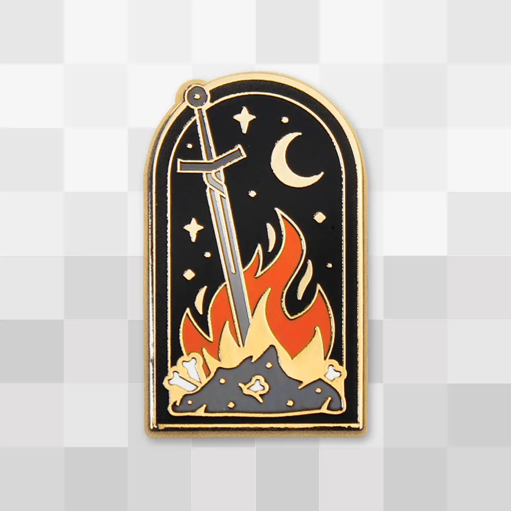 Bonfire Enamel Pin 1
