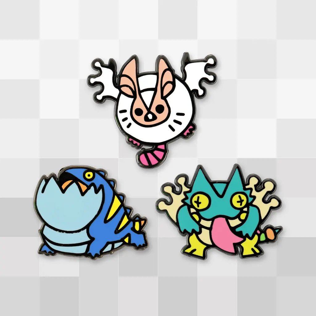 Wonk Monster Enamel Pin Set 1