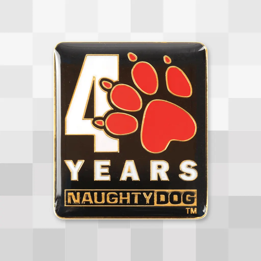 Naughty Dog 40Th Anniversary Pin 1
