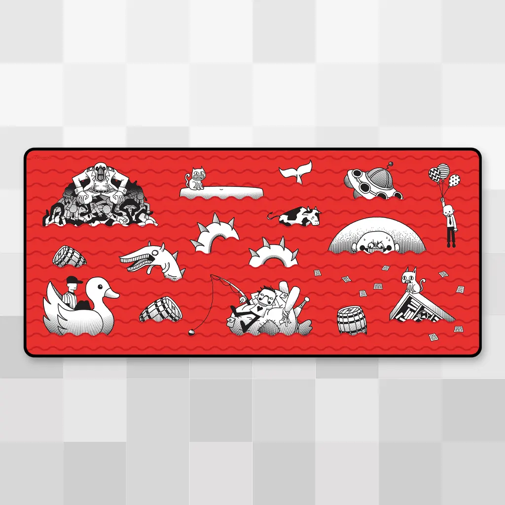 Meat Fountain Desk Mat 1