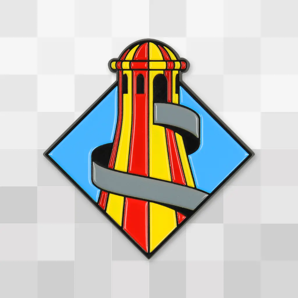 Spiral Slide Enamel Pin 1