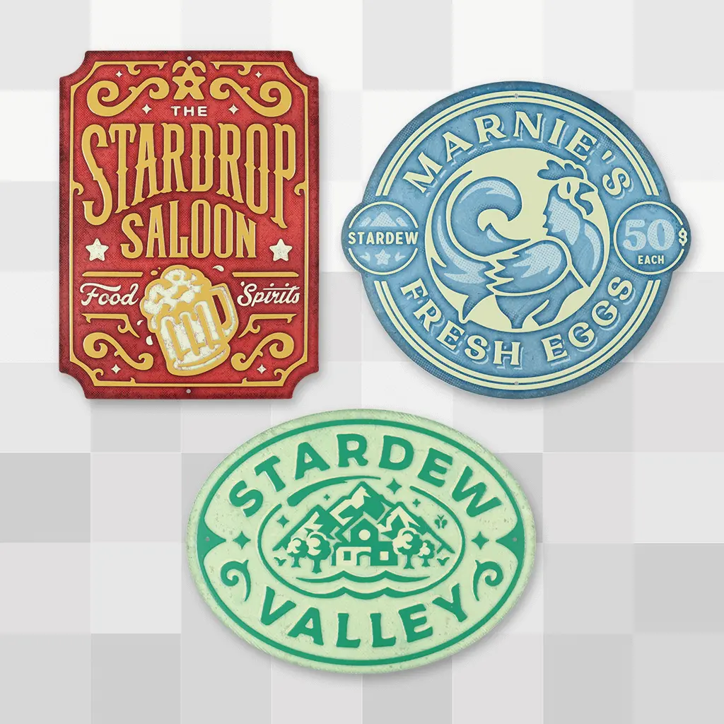 Stardew Valley Farm Signs 1